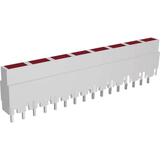 Signal Construct ZALW 080 LED-serie 8x Röd (L x B x H) 40.8 x 3.7 x 9 mm