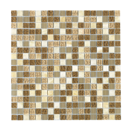 Kristallmosaik Arredo Exclusive Stone Light Brown 1,5x1,5 cm