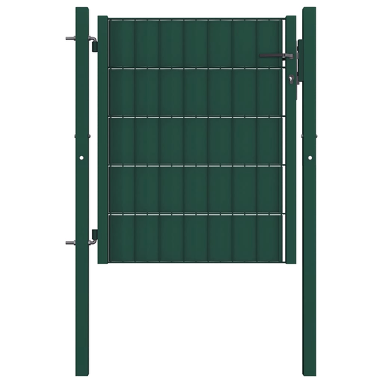 vidaXL Grind PVC och stål 100x81 cm grön