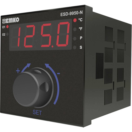 Emko ESD-9950-N.2.20.0.1/02.00/0.0.0.0 Termostat Pt100, S, R, K, J (L x B x H) 110 x 96 x 96 mm