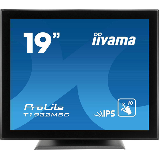 Iiyama T1932MSC-B5AG LED-skärm 48.3 cm (19 tum) 1280 x 1024 pixel 5:4 14 ms VGA, HDMI, DisplayPort IPS LED