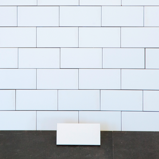 Kakel Color Blanco Liso Brillo 8x15 cm
