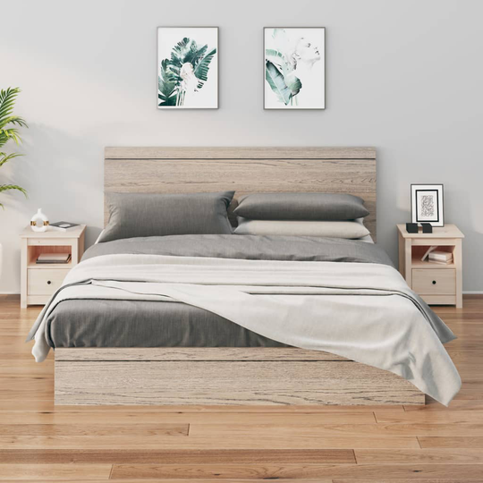 vidaXL Sängbord 2 st 40x35x49 cm massiv furu