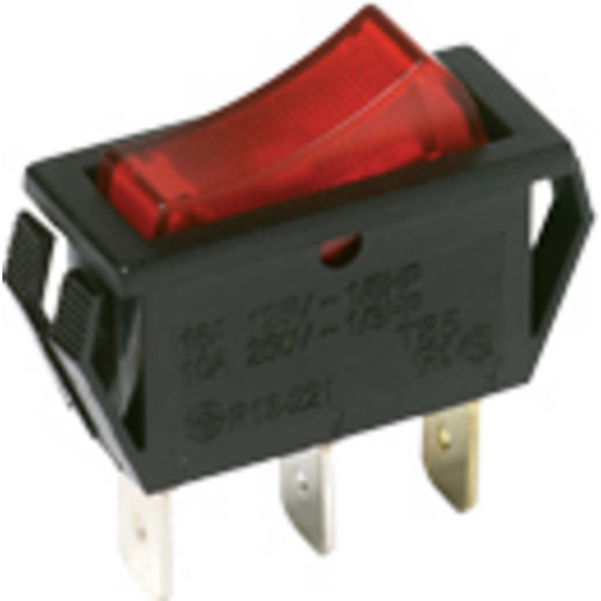 C & K Switches CM102J3AS205QA7 Vippströmbrytare 125 V/AC 16.00 A 1x På/Av 1 st Bulk