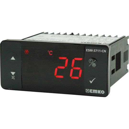 Emko ESM-3711-CN.5.12.0.1/00.00/1.1 2-punkts regulator Termostat PTC -50 till 130 °C Relä 16 A (L x B x H) 65 x 76 x 35 mm