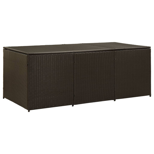 vidaXL Dynbox konstrotting 180x90x75 cm brun