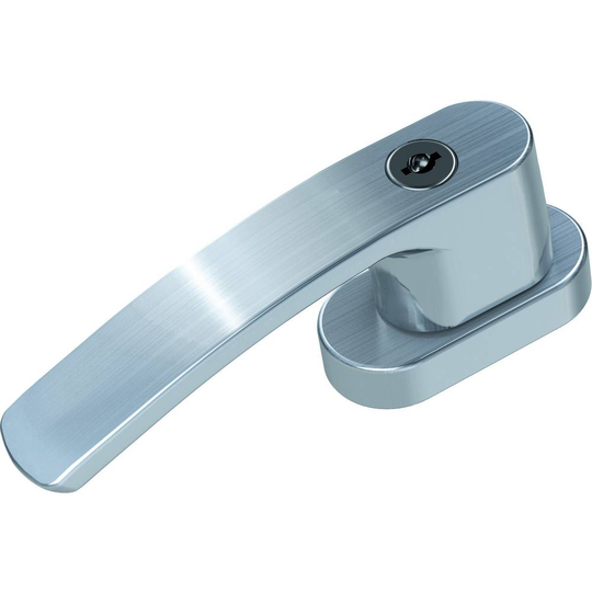 Basi 7551-0108 Låsbart fönstergrepp Silver