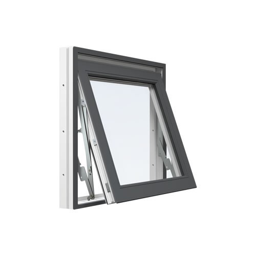Energi Aluminium Vridfönster 13, 7, Antracitgrå