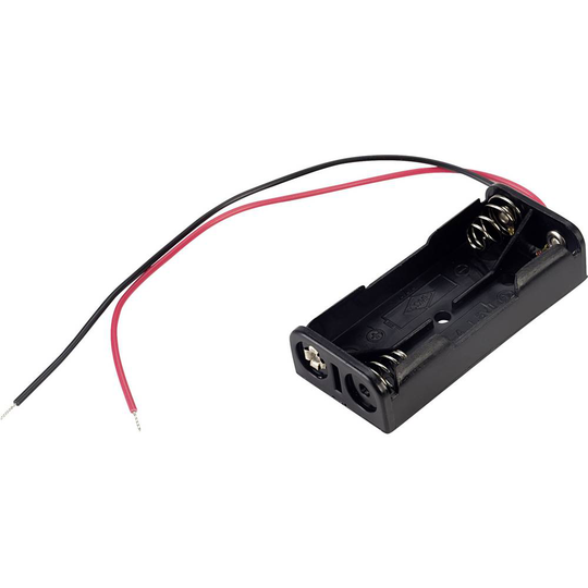 TRU COMPONENTS BH-421-3A Batterihållare 2x AAA (R03) Kabel