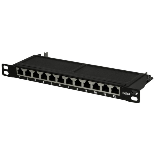 LogiLink NP0066 16 + 4 Port Patchpanel CAT 6A 0.5 U