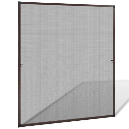 Brunt insektsnät till fönster 130 x 150 cm