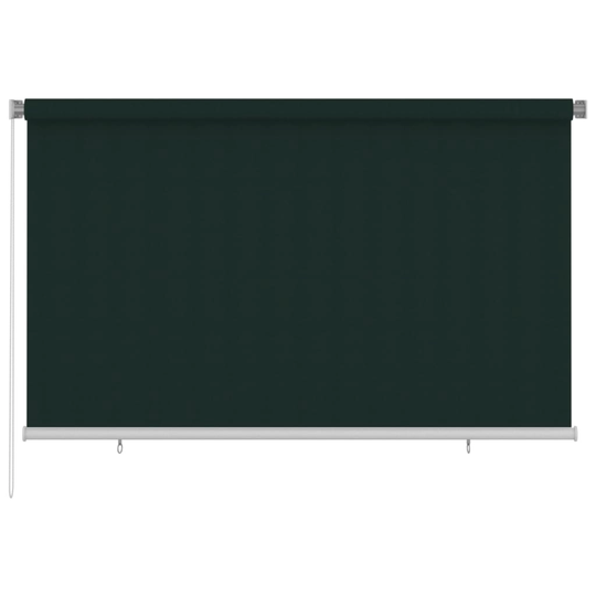 vidaXL Rullgardin utomhus 240x140 cm mörkgrön HDPE
