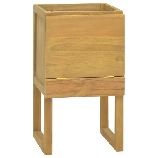 vidaXL Badrumsskåp 45x45x75 cm massivt teakträ