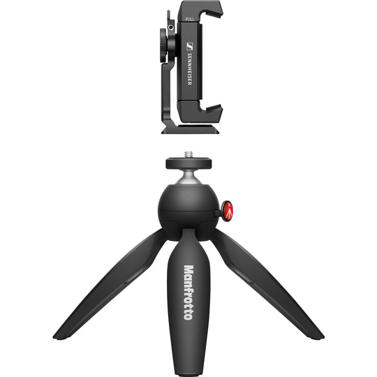 Sennheiser Mobile Kit Stativset 1/4 Arbetshöjd=13.5 cm Svart inkl. smarthpone-hållare