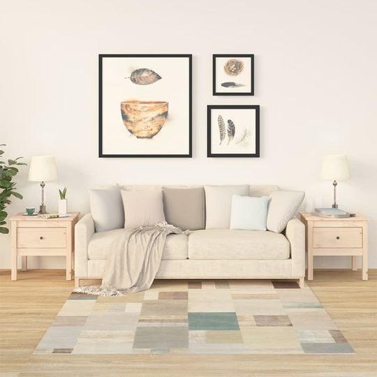 vidaXL Sidobord 2 st 50x50x49 cm massivt furuträ