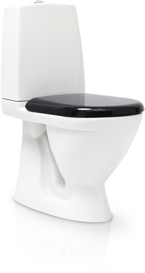 Svedbergs Golvstående WC 9087 - Svart sits med dämpning