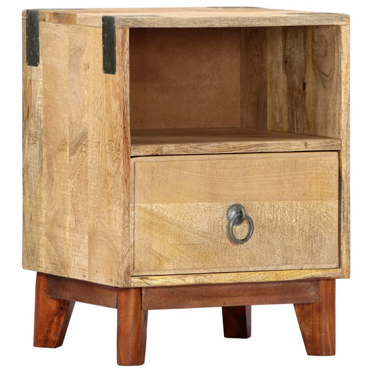 vidaXL Sängbord 40x30x52 cm massivt robust mangoträ