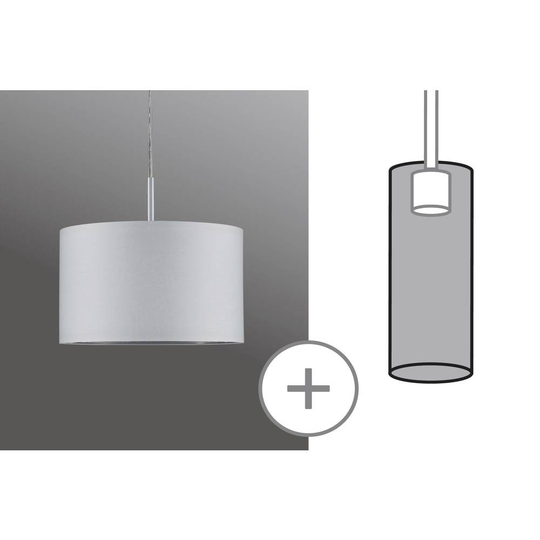 Högspänningsystem-komponent Lampskärm Paulmann Tessa 60326 Vit