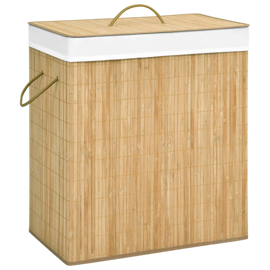 vidaXL Tvättkorg bambu 100 L