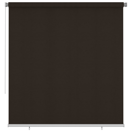 vidaXL Rullgardin utomhus 220x230 cm brun HDPE