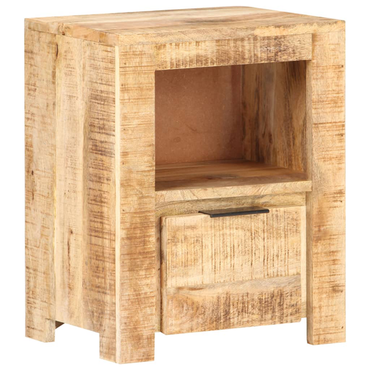 vidaXL Sängbord 40x30x50 cm massivt grovt mangoträ