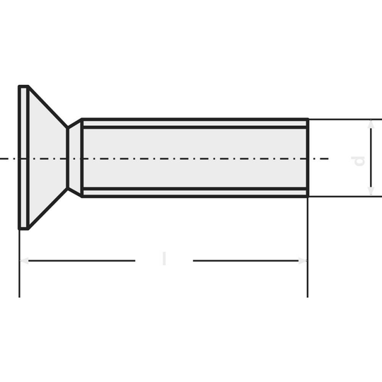 TOOLCRAFT 889781 Försänkta skruvar M2.5 8 mm T-profil DIN 965 Rostfritt stål A2 1 st