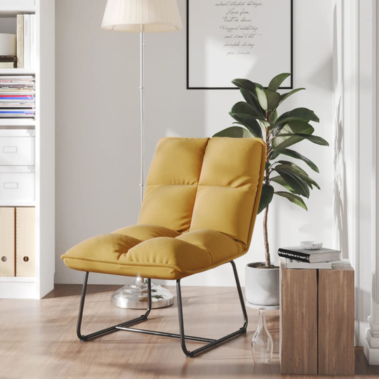 vidaXL Vilstol med metallram brun sammet