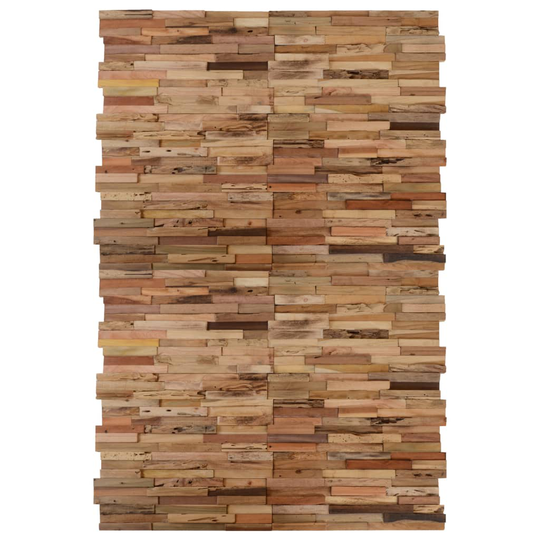 vidaXL Väggbeklädnad 20 st återvunnen teak 2 m²