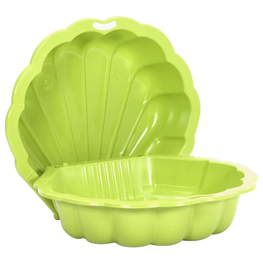 vidaXL Sandlådor 2 st grön 77x87x21 cm plast