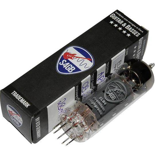 EL84 S4GB Premium Elektronrör Utvalt för Gitarr & bas Ändpentod Antal poler: 9 Lampsockel: Noval Innehåll 1 st