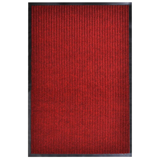 vidaXL Dörrmatta röd 120x220 cm PVC