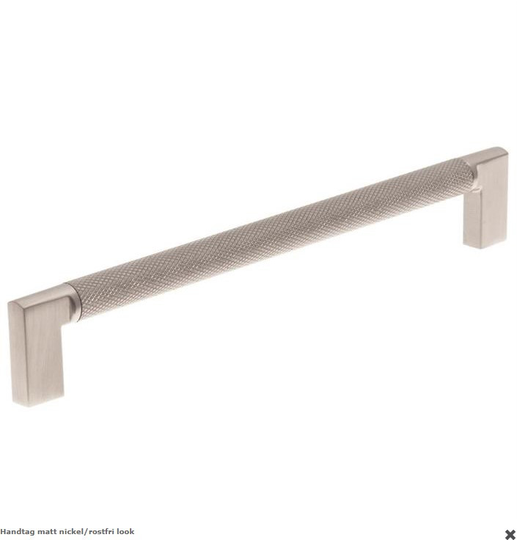 Linfalk Handtag matt nickel/rostfri look 2457-192-06