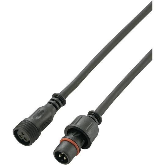 TRU COMPONENTS 1572445 Rundkontakt konfektionerad Kontakt hane rak, Hona rak Antal poler: 3 1 st