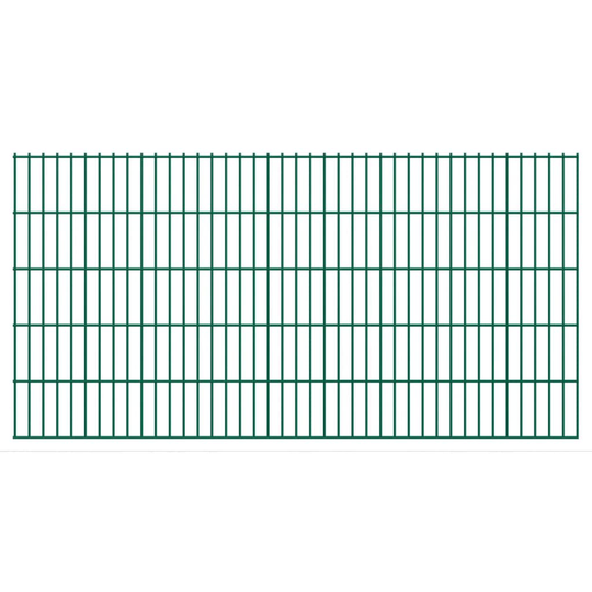 vidaXL 2D Stängselpaneler 2,008x1,03 m grön