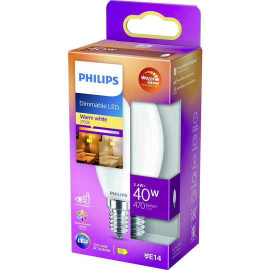 Philips Lighting LED N/A N/A 3.4 W = 40 W Varmvit (Ø x L) 35 mm x 99 mm 1 st