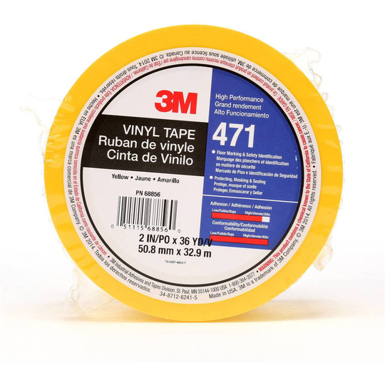3M 471IW-G50-D PVC-tejp Gul (L x B) 33 m x 50 mm 1 st