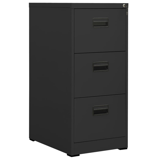 vidaXL Dokumentskåp antracit 46x62x102,5 cm stål
