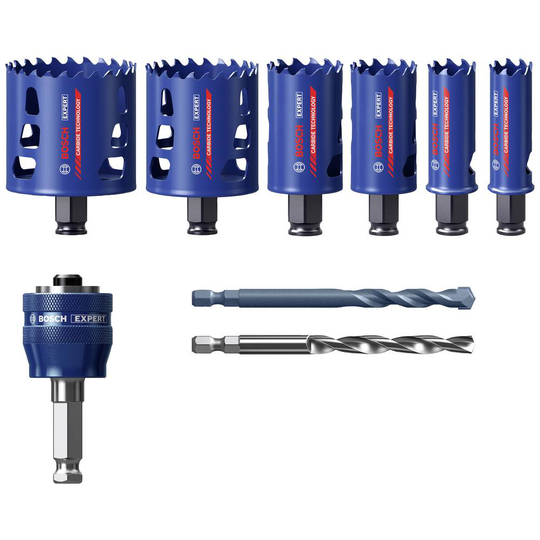 Bosch Accessories EXPERT Tough 2608900445 Hålsågset 9 delar 22 mm, 25 mm, 35 mm, 51 mm, 60 mm, 68 mm 9 st