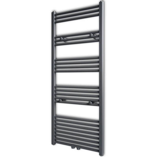 Handdukstork centralvärme element rak grå 600 x 1424 mm