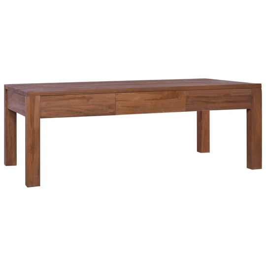 vidaXL Soffbord 110x60x40 cm massiv teak
