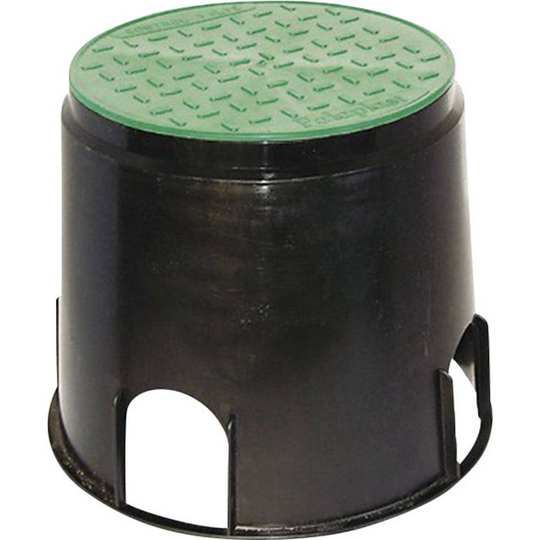 Heitronic 21036 Inbyggnadslåda för golv Svart, Grön