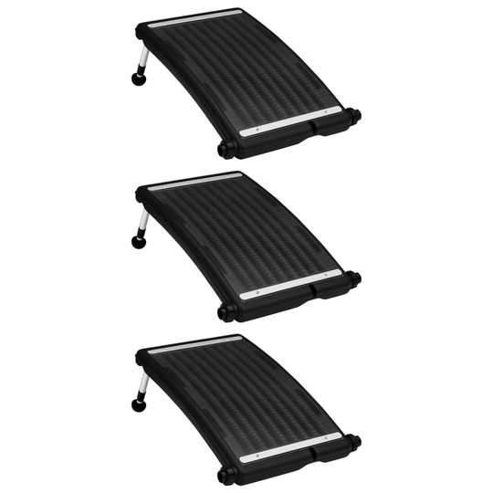 vidaXL Rundade solpaneler för pool 3 st 72,5x46 cm