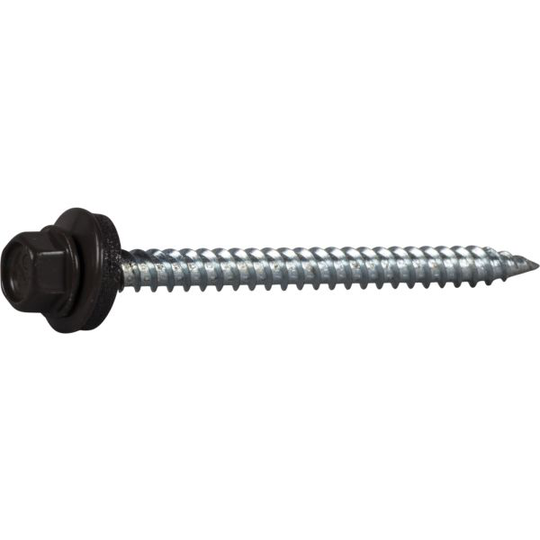 ESSVE 64504 Farmarskruv 4,8 x 63 mm, vass spets, 150-pack Mörkbrun (RR32)