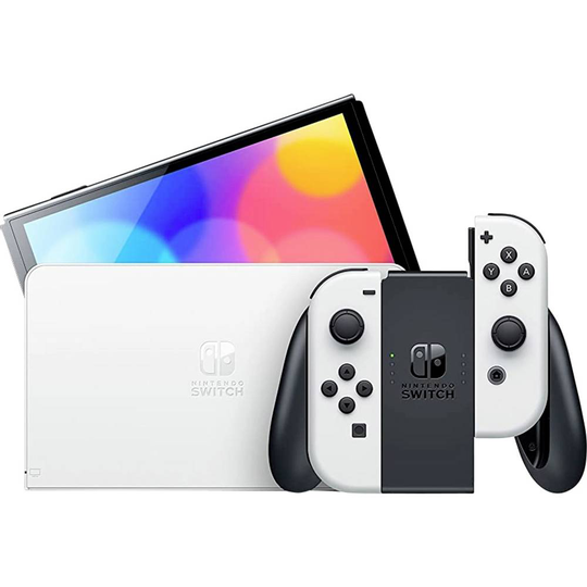 Switch OLED-konsol 64 GB Vit