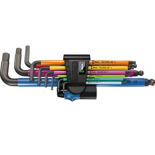 Wera 950/9 Multicolour HF Insexnyckelsats