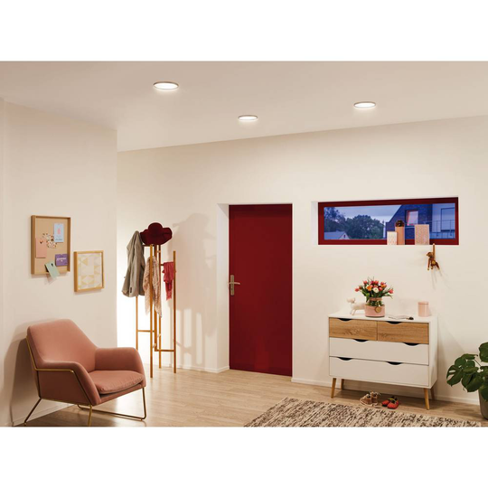Paulmann 92946 Areo LED-panel infälld LED LED fast installerad 12 W Nickel (matt)
