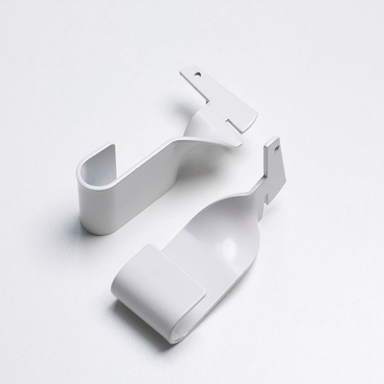 Pelly System Klädstångshållare, 2-pack Vit