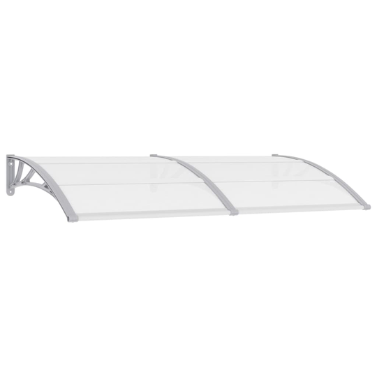 vidaXL Entrétak grå och transparent 200x80 cm PC