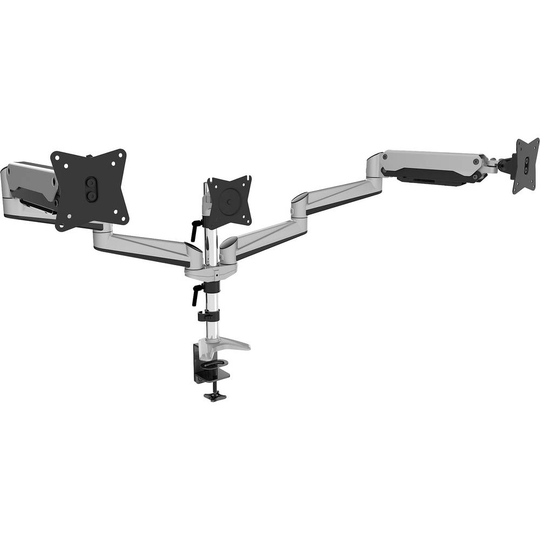 Digitus DA-90363 3x Monitor bordsfäste 38,1 cm (15) - 68,6 cm (27) Vridbar, Justerbar i höjd, Tiltbar, Svängbar, Roterbar