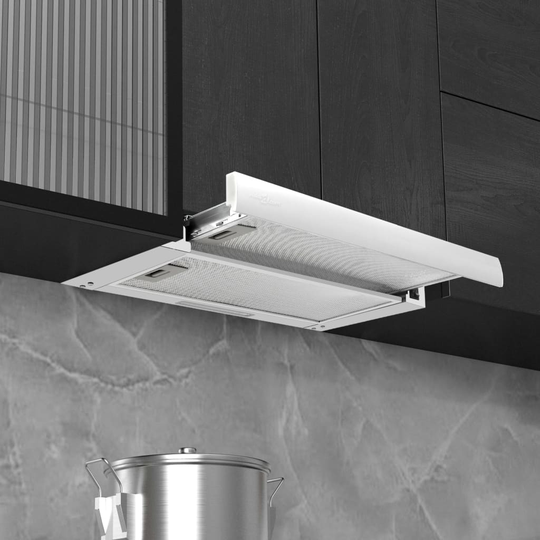 vidaXL Inbyggd köksfläkt 480 m³/h aluminium rostfritt stål